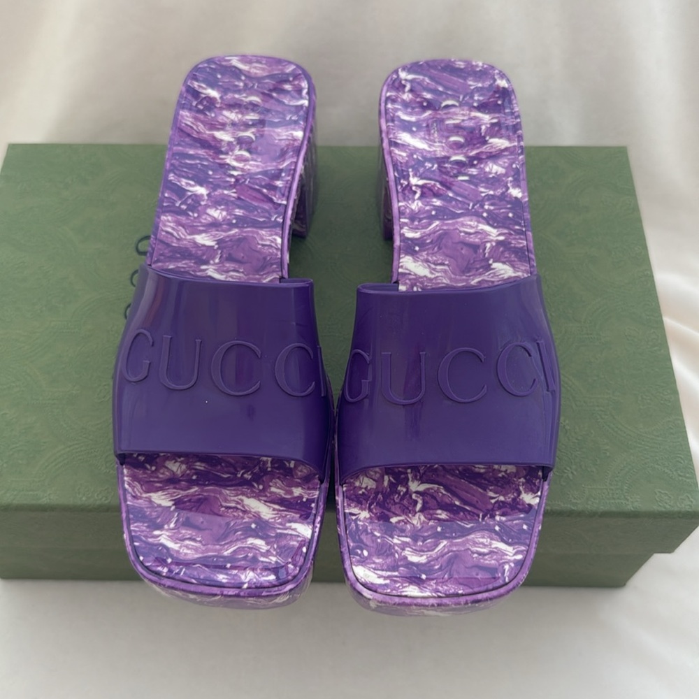Gucci Rubber Slides - Picture 3 of 14